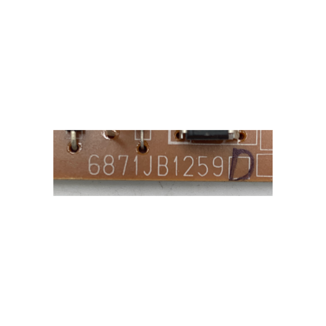 LG Refrigerator Control Board - Part Number 6871JB1259D