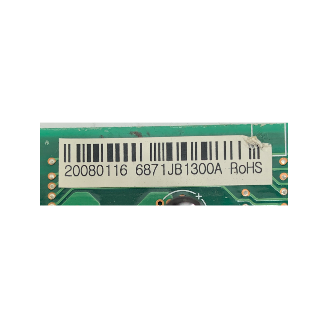 LG Refrigerator Control Board - Part Number 6871JB1300A