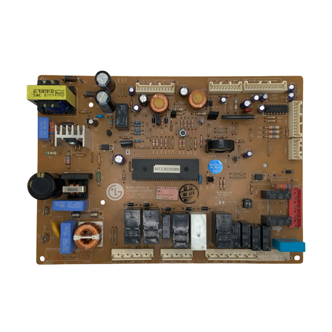 LG Refrigerator Control Board - Part Number 6871JB1349B