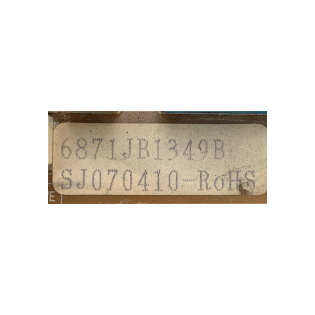 LG Refrigerator Control Board - Part Number 6871JB1349B