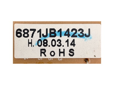 6871JB1423J LG Refrigerator Main Control Board Replacement — alternate view