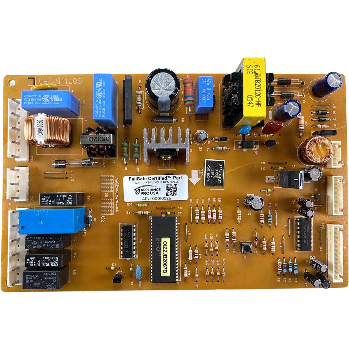 6871JB1280L LG Refrigerator Main Control Board - Genuine OEM FailSafe Certified Reconditioned