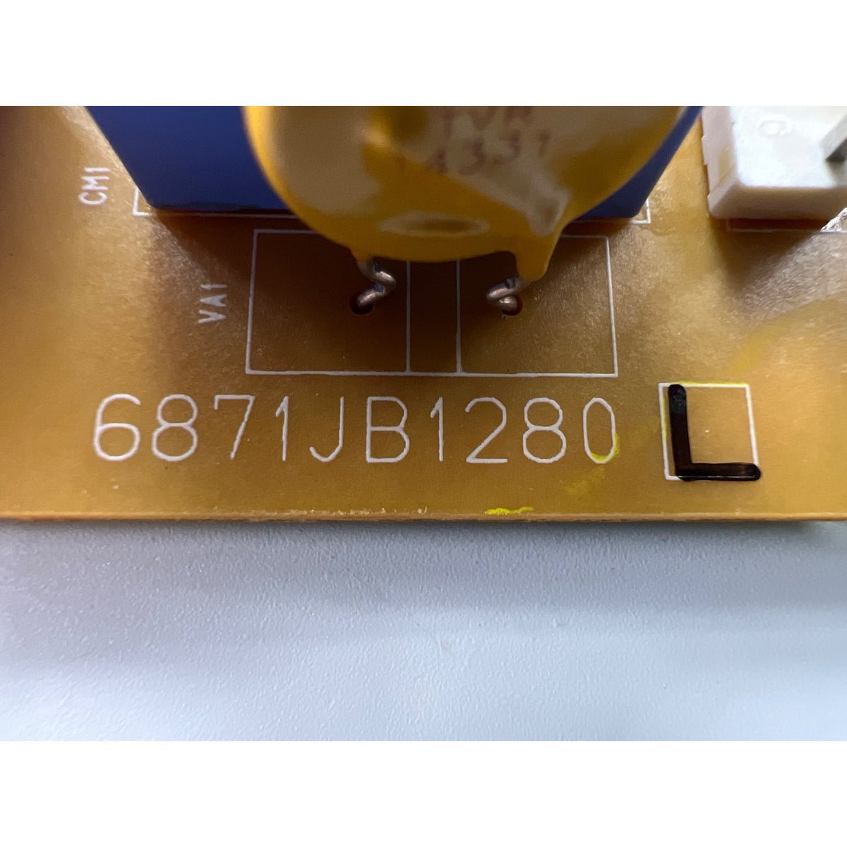 6871JB1280L LG Refrigerator Main Control Board Part Number Sticker - Appliance Pro USA
