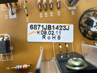 6871JB1423J LG Refrigerator Main Control Board Replacement — alternate view