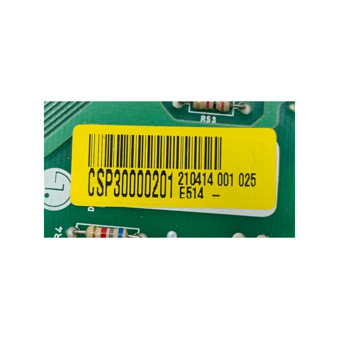 LG Refrigerator Control Board - Part Number CSP30000201