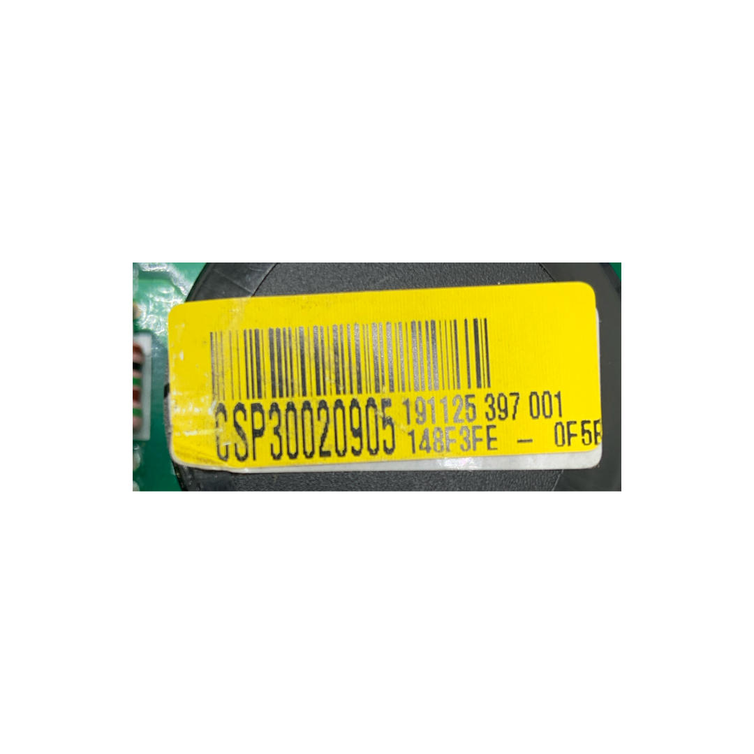 LG Refrigerator Control Board - Part Number CSP30020905