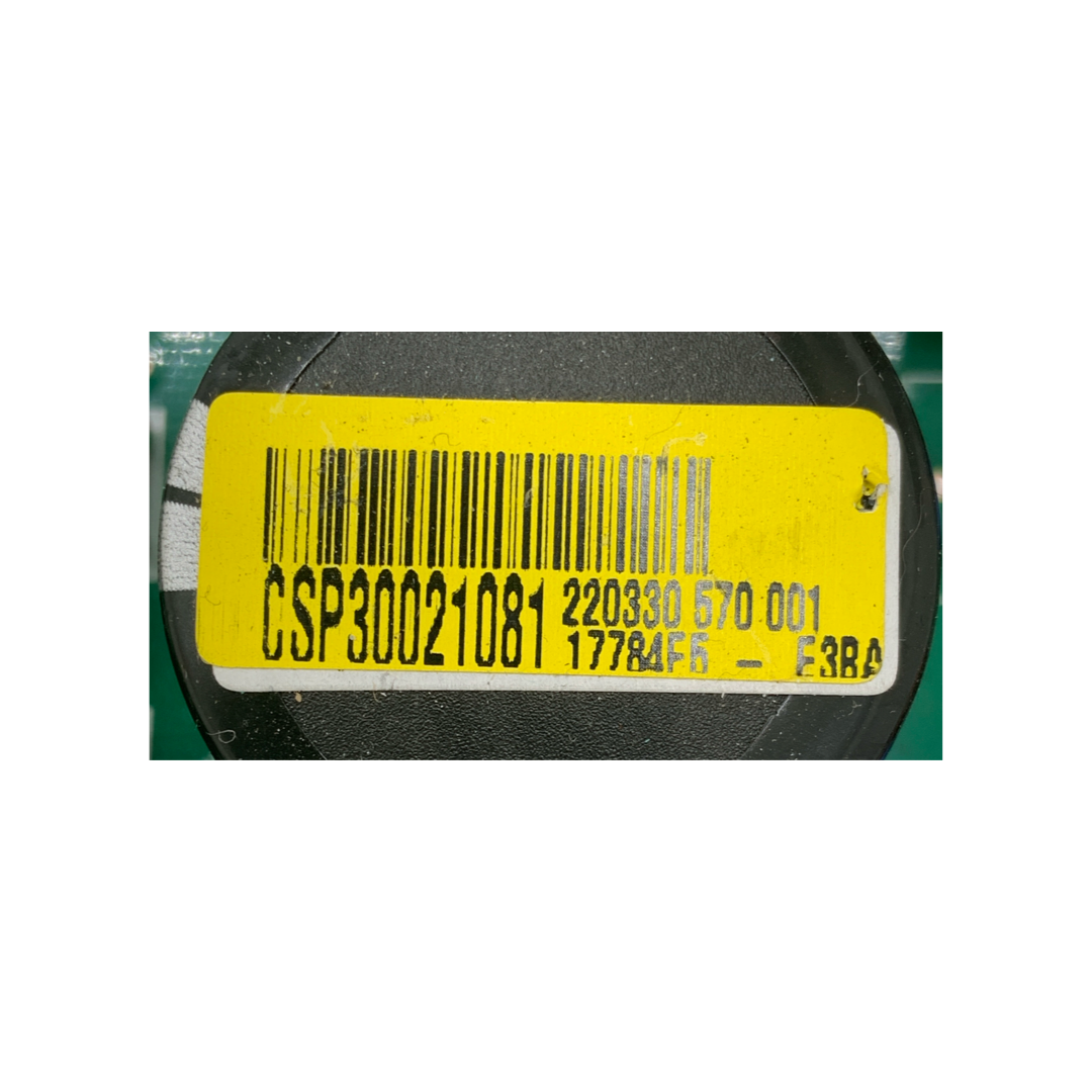 LG Refrigerator Control Board - Part Number CSP30021081