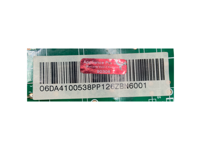 DA41-00538P Samsung Refrigerator Main Control Board Replacement — alternate view