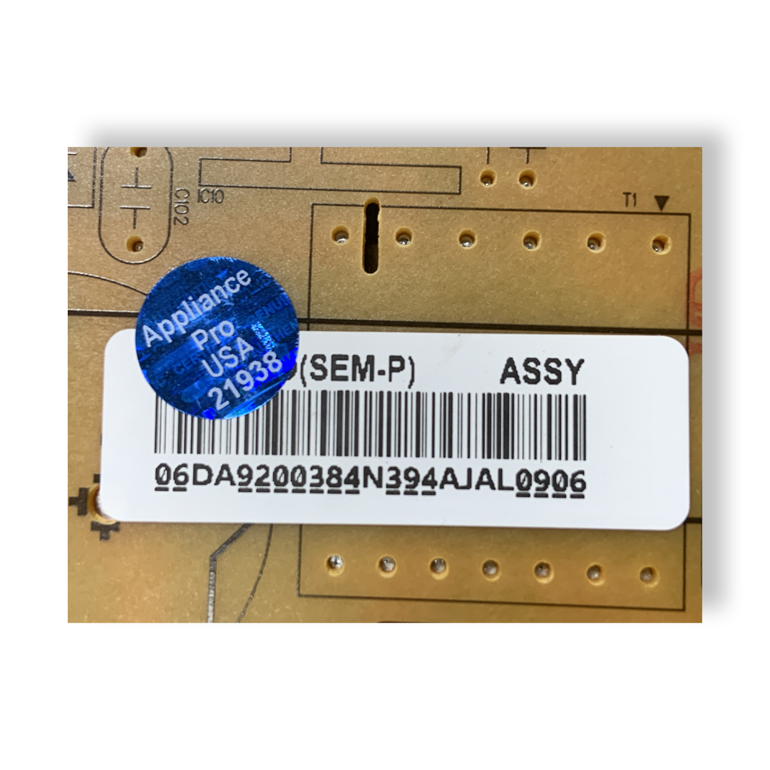Samsung Refrigerator Control Board - Part Number DA92-00384N - Appliance Pro USA