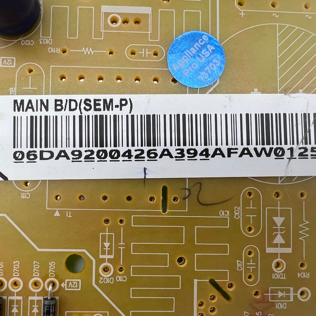Samsung Refrigerator Control Board - Part Number DA92-00426A - Appliance Pro USA