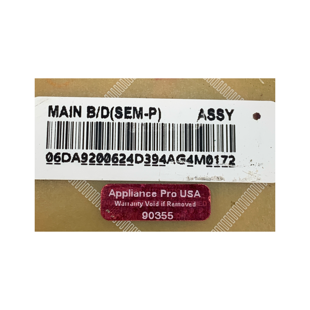 Samsung Refrigerator Control Board - Part Number DA92-00624D - Appliance Pro USA