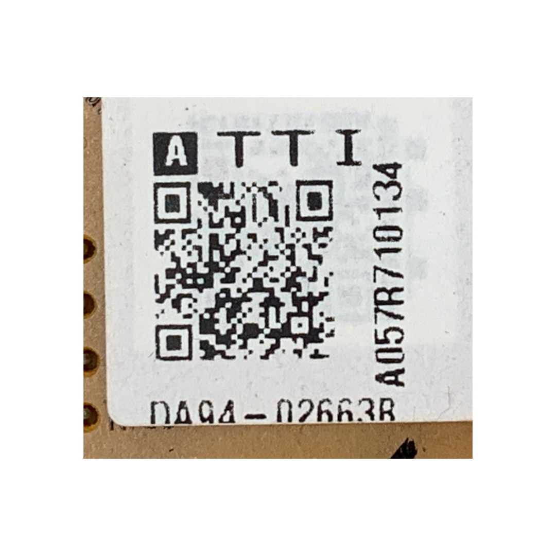 Samsung Refrigerator Control Board - Part Number DA94-02663B