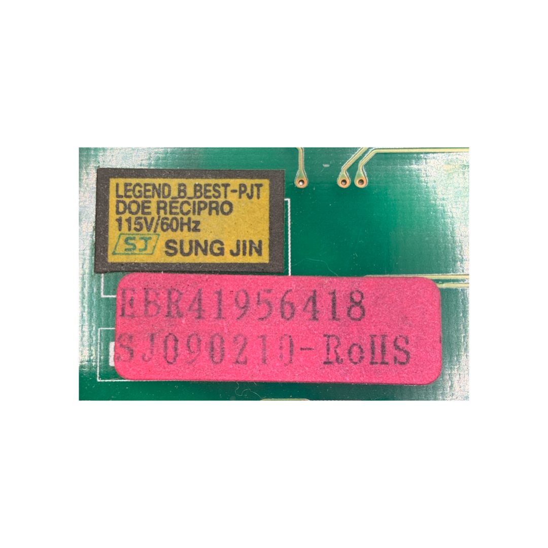 LG Refrigerator Control Board - Part Number EBR41956418 - Appliance Pro USA