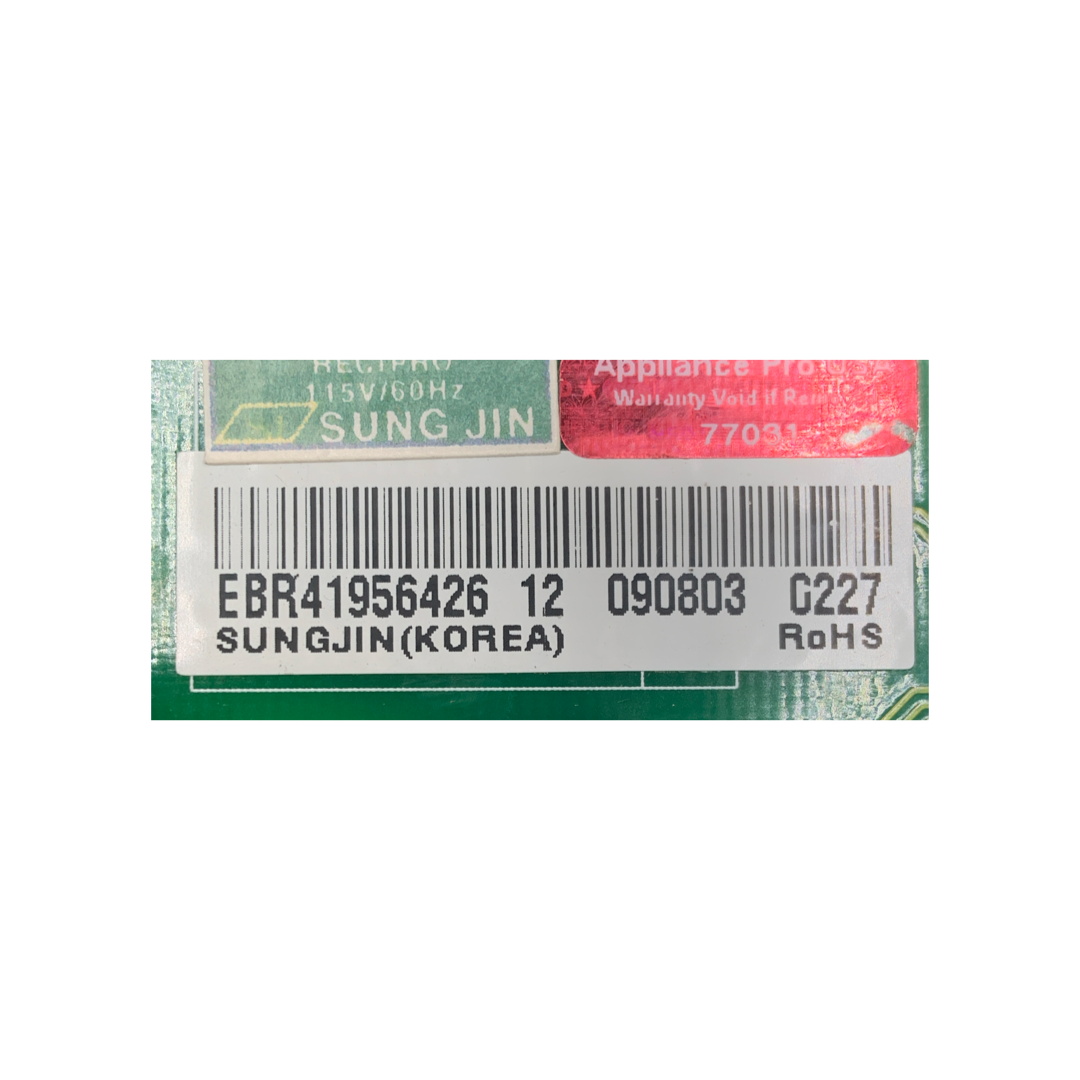 LG Refrigerator Control Board - Part Number EBR41956426 - Appliance Pro USA