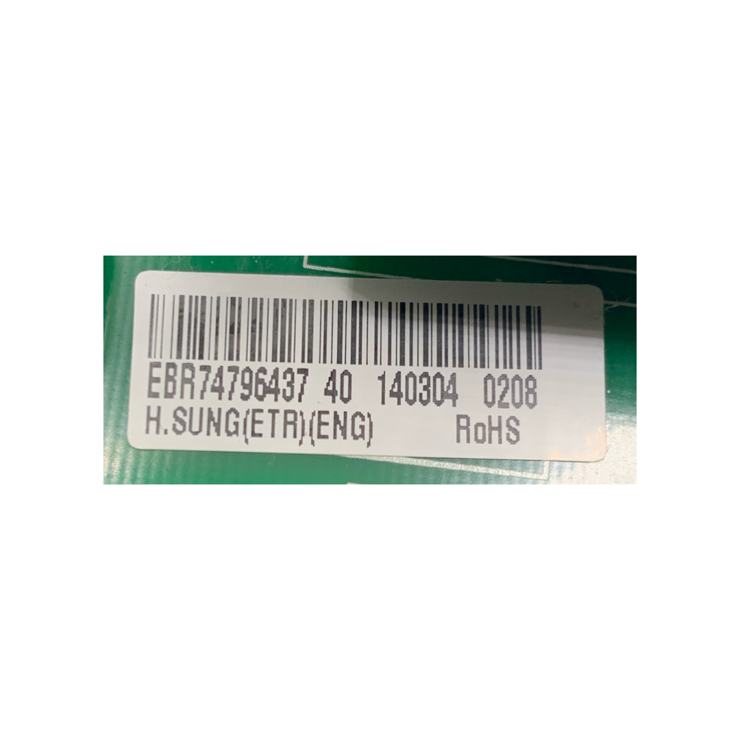 LG Refrigerator Control Board - Part Number EBR74796437