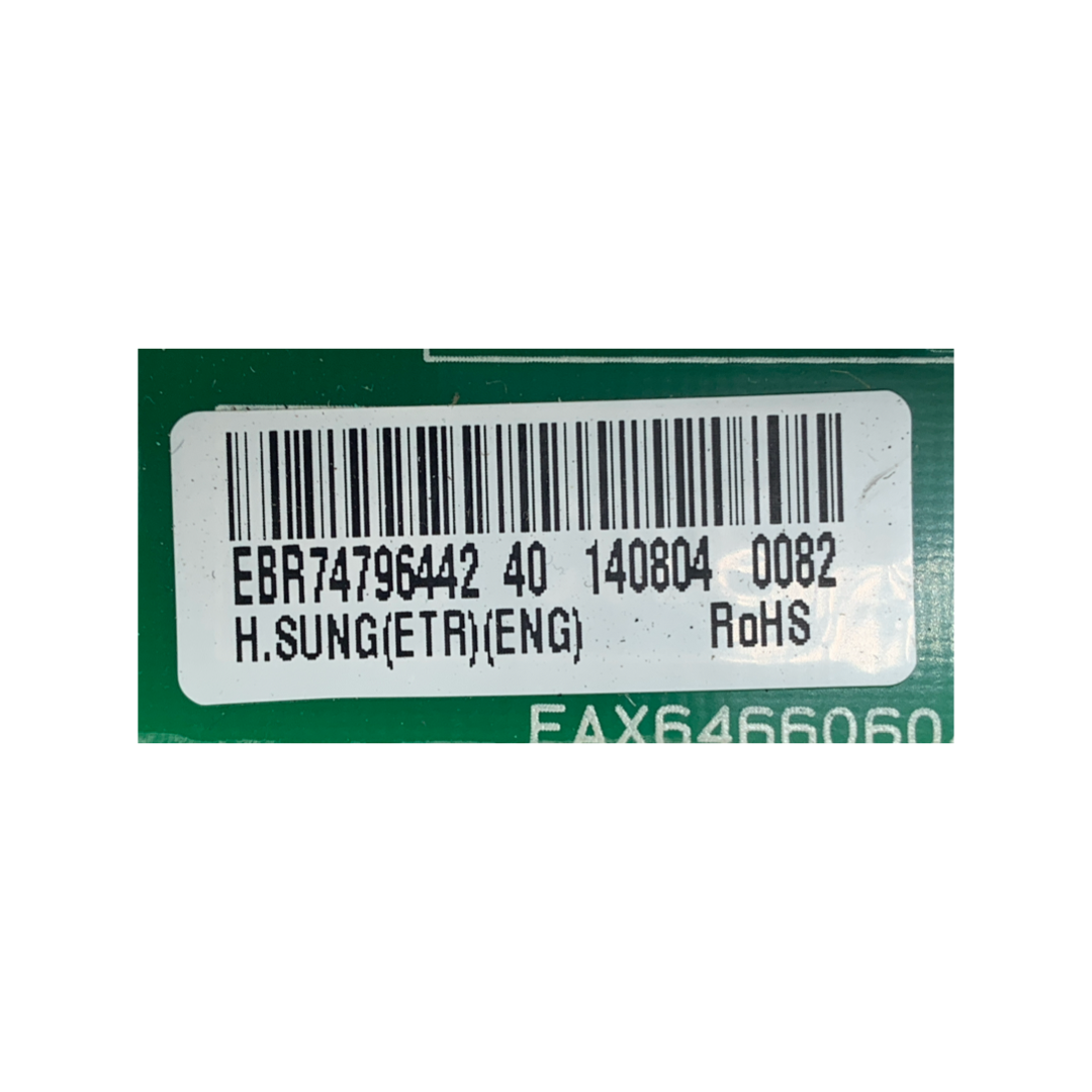 LG Refrigerator Control Board - Part Number EBR74796442