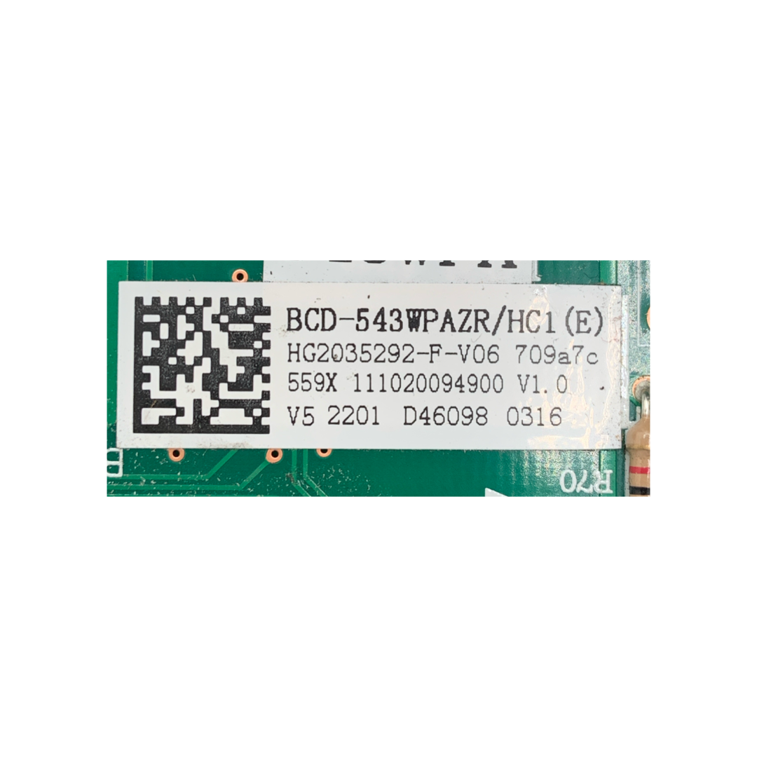 GE Refrigerator Control Board - Part Number HG2035292