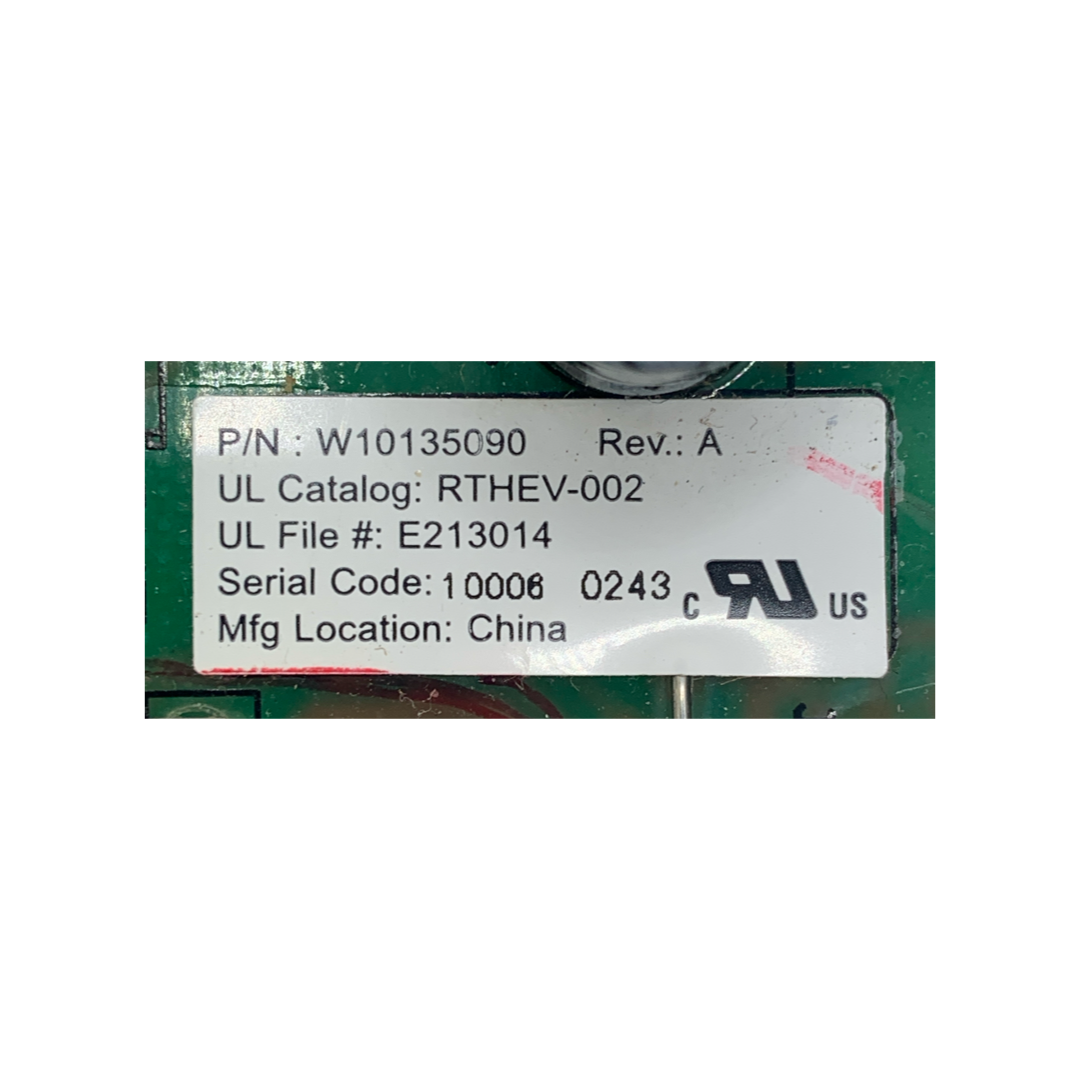 Whirlpool Refrigerator Control Board - Part Number W10135090