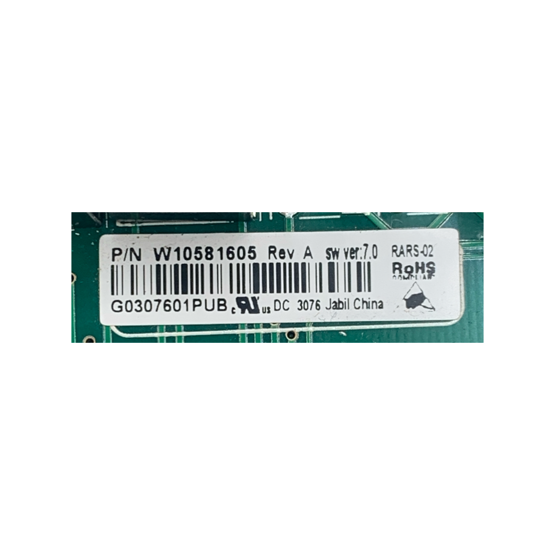 Whirlpool Refrigerator Control Board - Part Number W10581605 - Appliance Pro USA