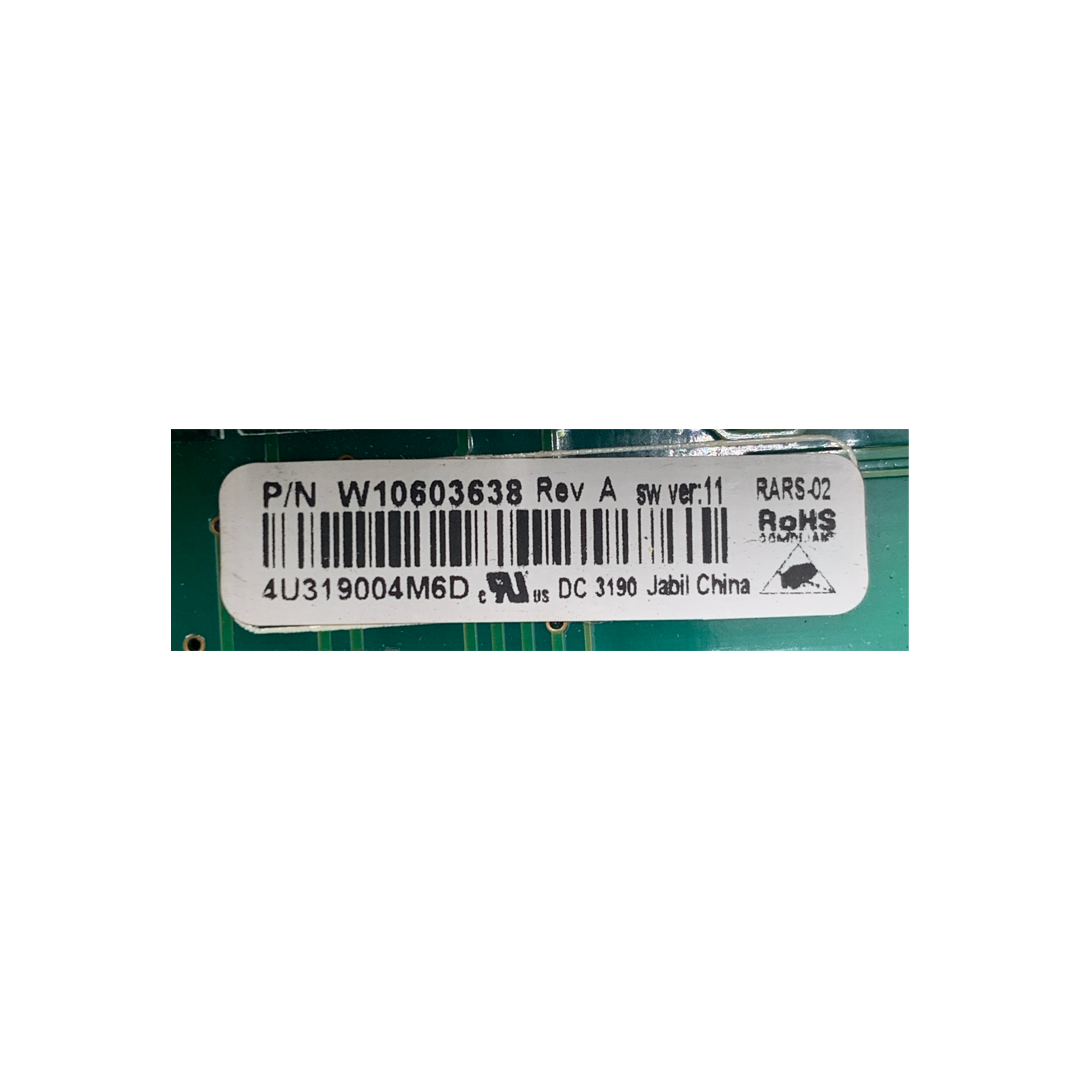 Whirlpool Refrigerator Control Board - Part Number W10603638 - Appliance Pro USA