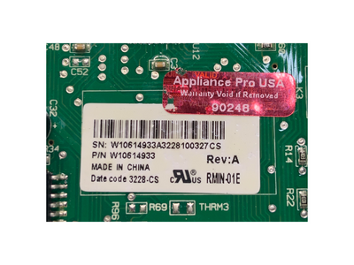W10614933 Whirlpool Refrigerator Main Control Board OEM Replacement — alternate view