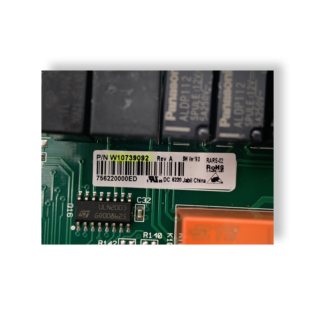 Whirlpool Refrigerator Control Board - Part Number W10739092 - Appliance Pro USA