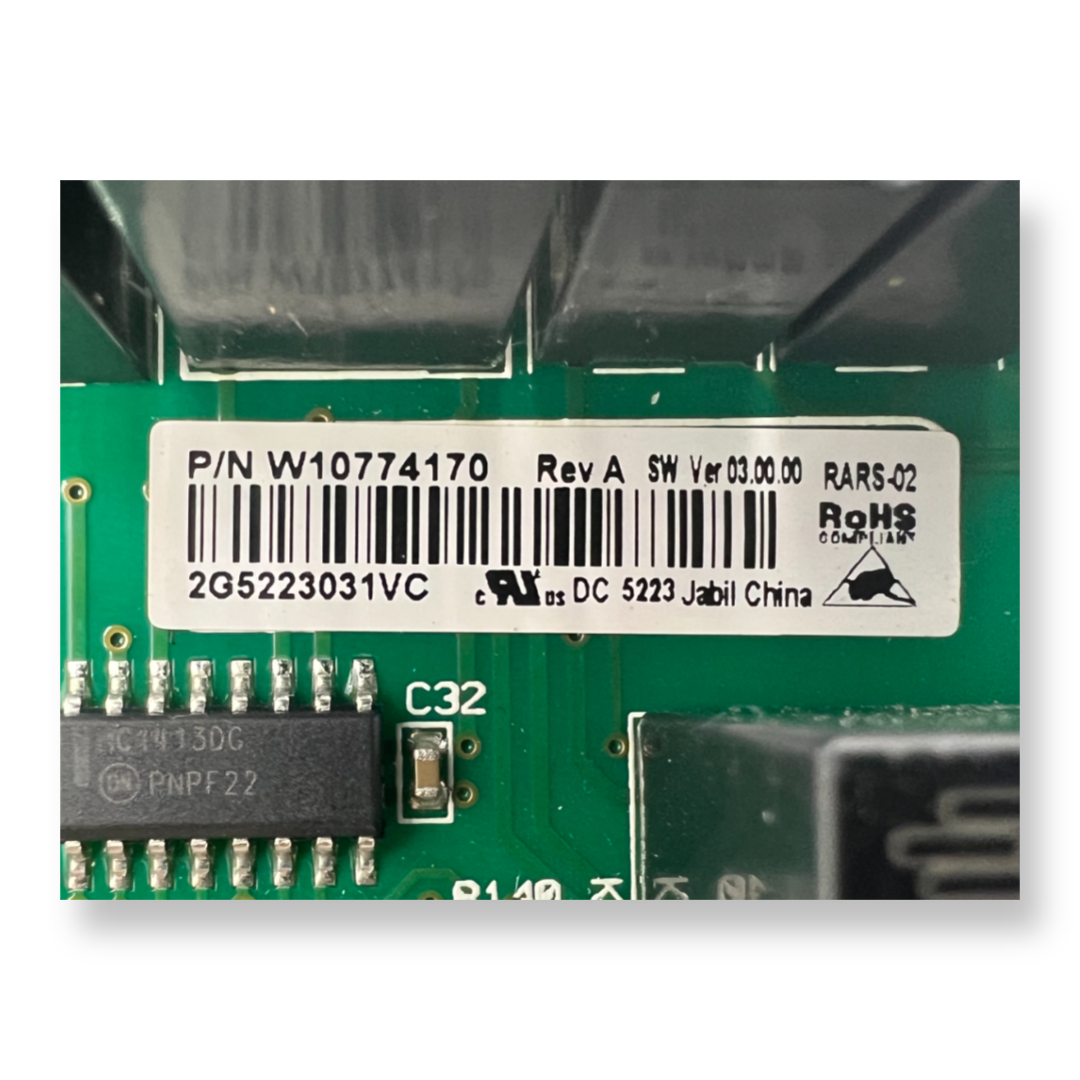 Whirlpool Refrigerator Control Board - Part Number W10774170 - Appliance Pro USA