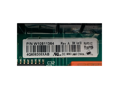 W10811364 Whirlpool Refrigerator Main Control Board Replacement — alternate view