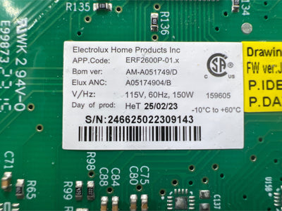 A05174904 Frigidaire Refrigerator Main Control Board Replacement — alternate view