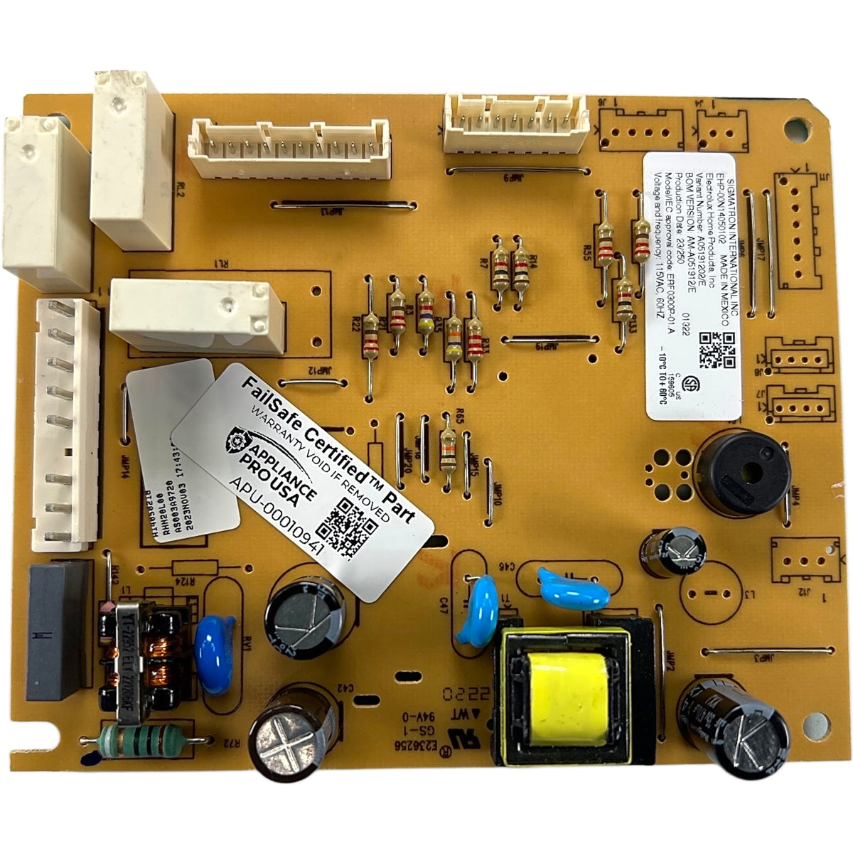 A05191202 Frigidaire Refrigerator Main Control Board - Genuine OEM FailSafe Certified Reconditioned