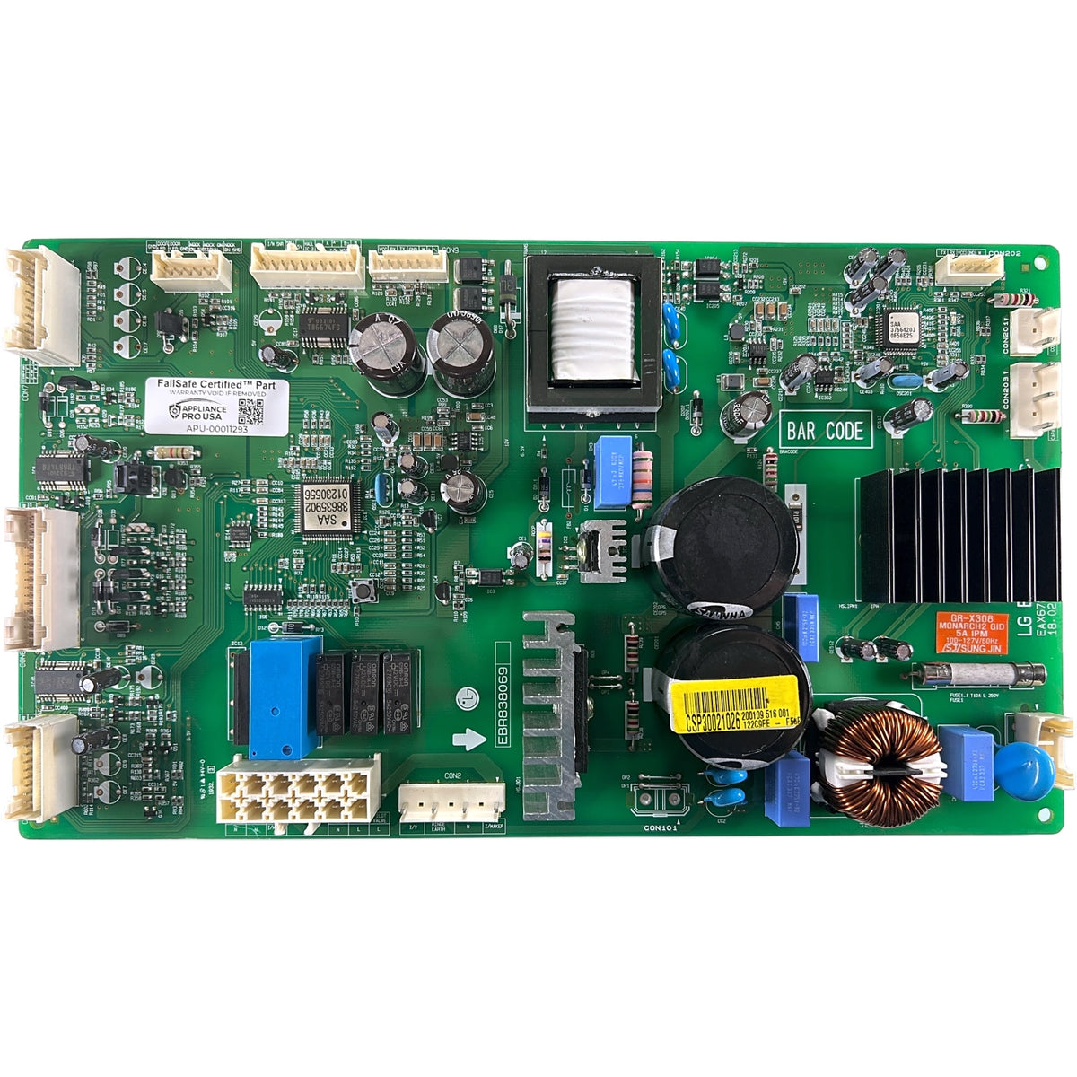 CSP30021026 LG Refrigerator Main Control Board - Genuine OEM FailSafe Certified Reconditioned