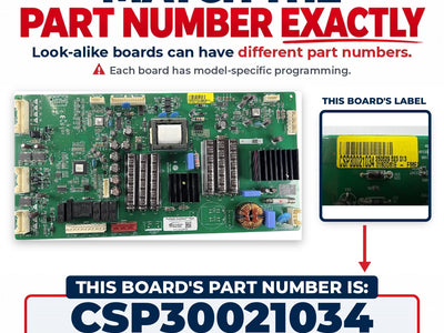 CSP30021034 LG Refrigerator Main Control Board Replacement — alternate view
