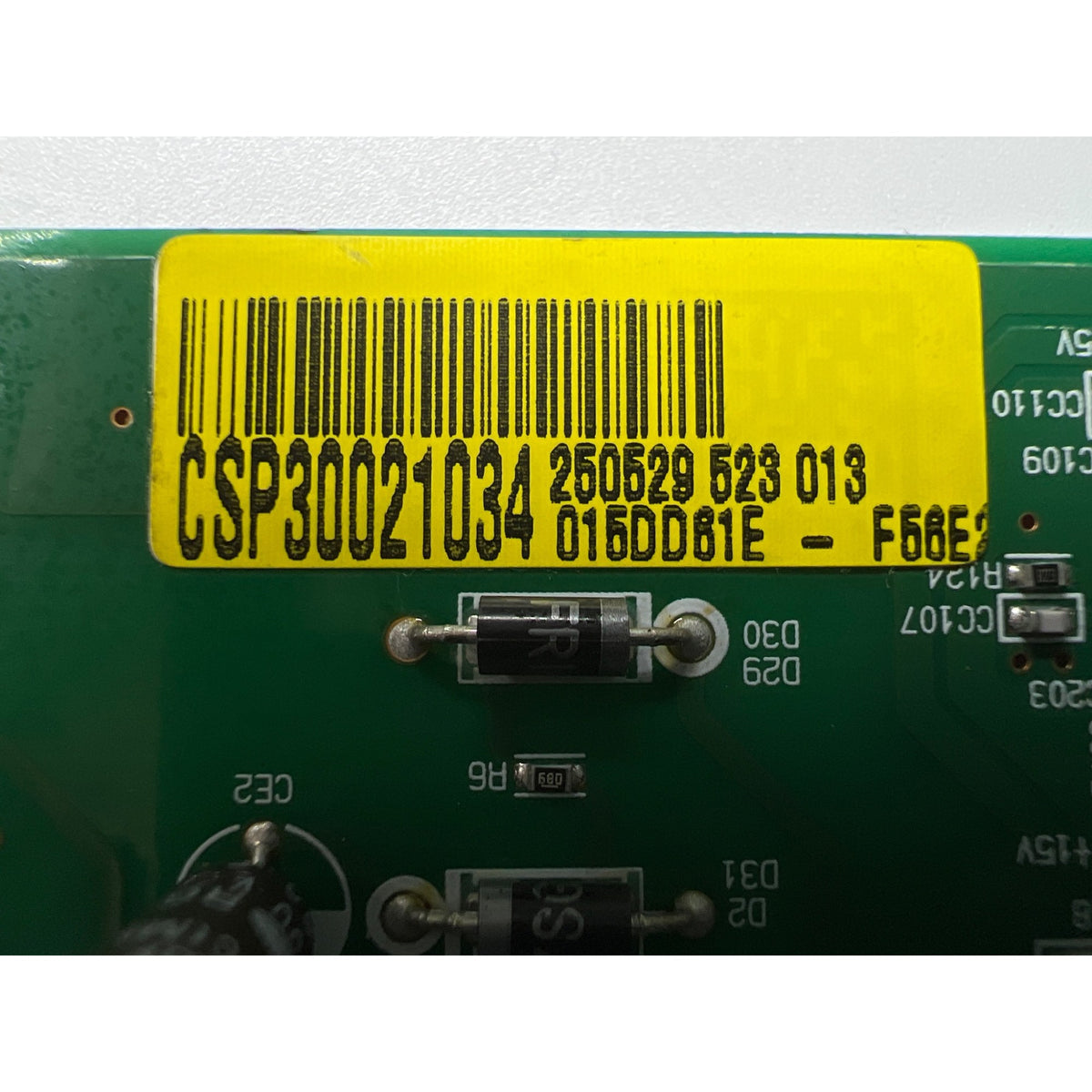 CSP30021034 LG Refrigerator Main Control Board Part Number Sticker - Appliance Pro USA
