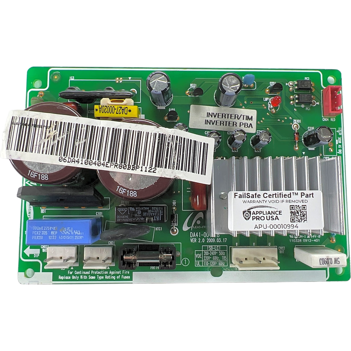 DA41-00404E Samsung Refrigerator Main Control Board - Genuine OEM FailSafe Certified Reconditioned