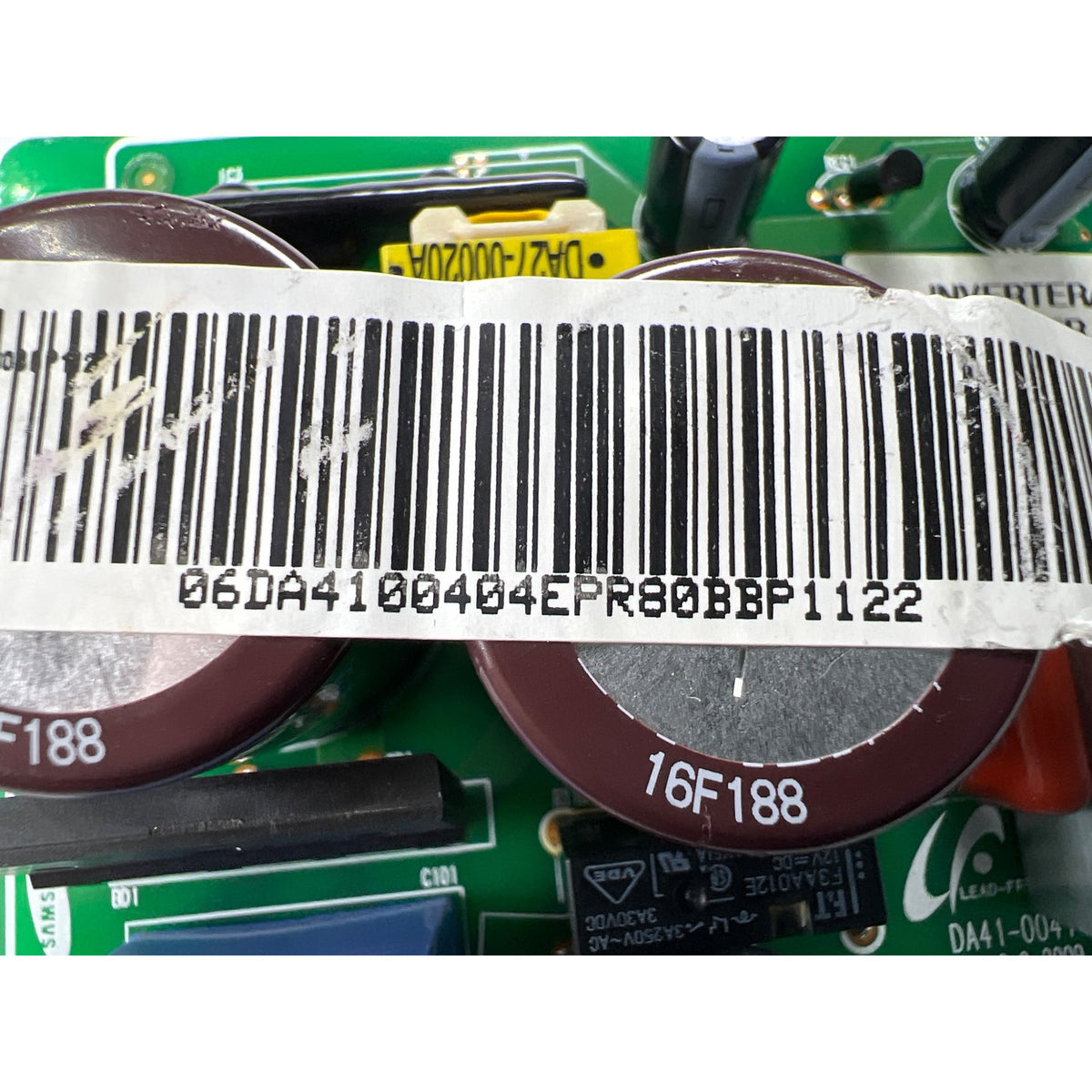DA41-00404E Samsung Refrigerator Main Control Board Part Number Sticker - Appliance Pro USA