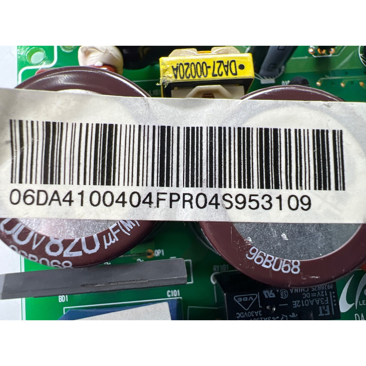 DA41-00404F Samsung Refrigerator Main Control Board Part Number Sticker - Appliance Pro USA