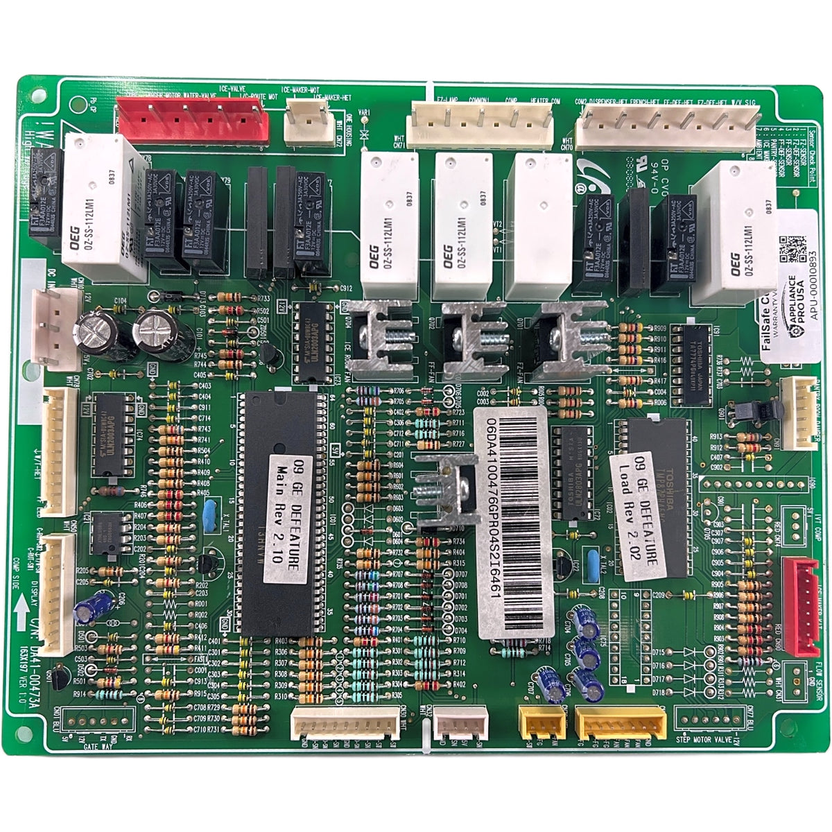 DA41-00476G Samsung Refrigerator Main Control Board - Genuine OEM FailSafe Certified Reconditioned