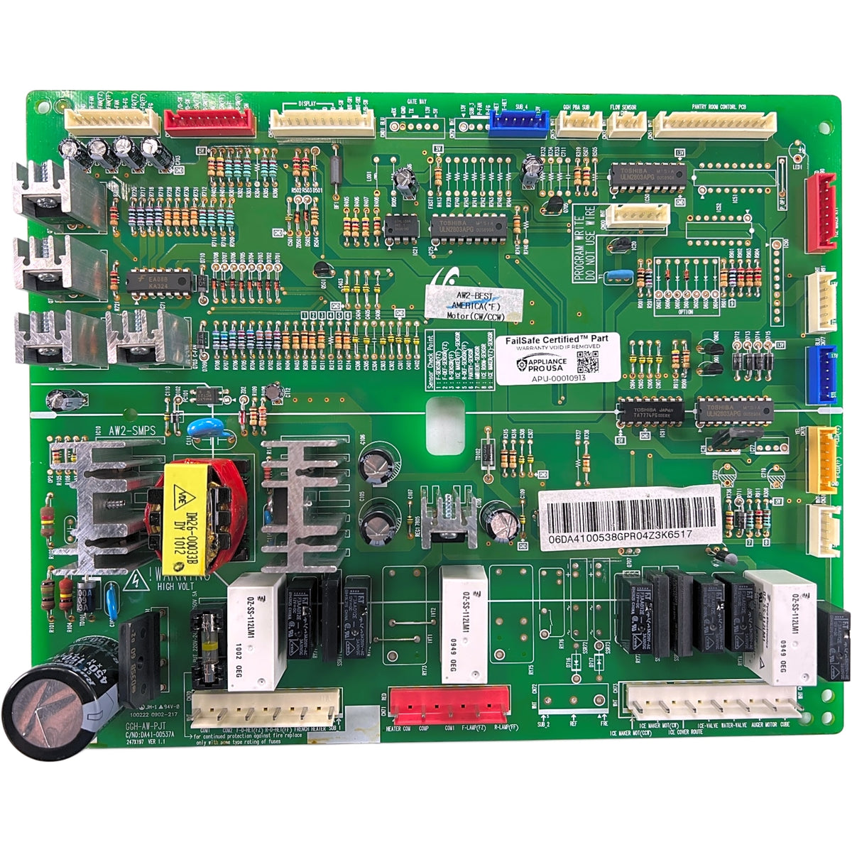 DA41-00538G Samsung Refrigerator Main Control Board - Genuine OEM FailSafe Certified Reconditioned