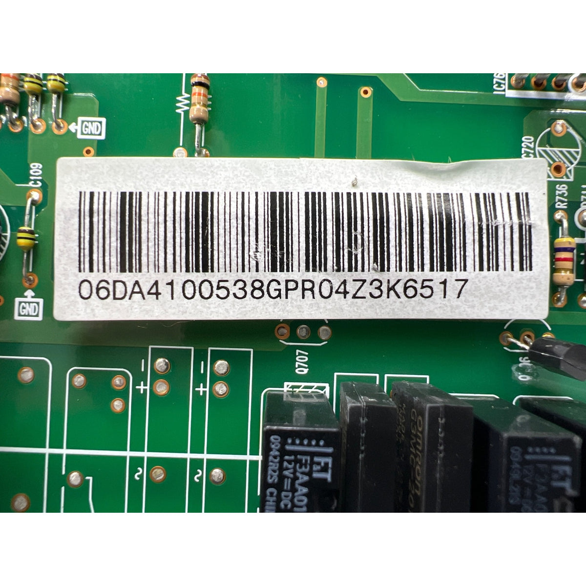 DA41-00538G Samsung Refrigerator Main Control Board Part Number Sticker - Appliance Pro USA