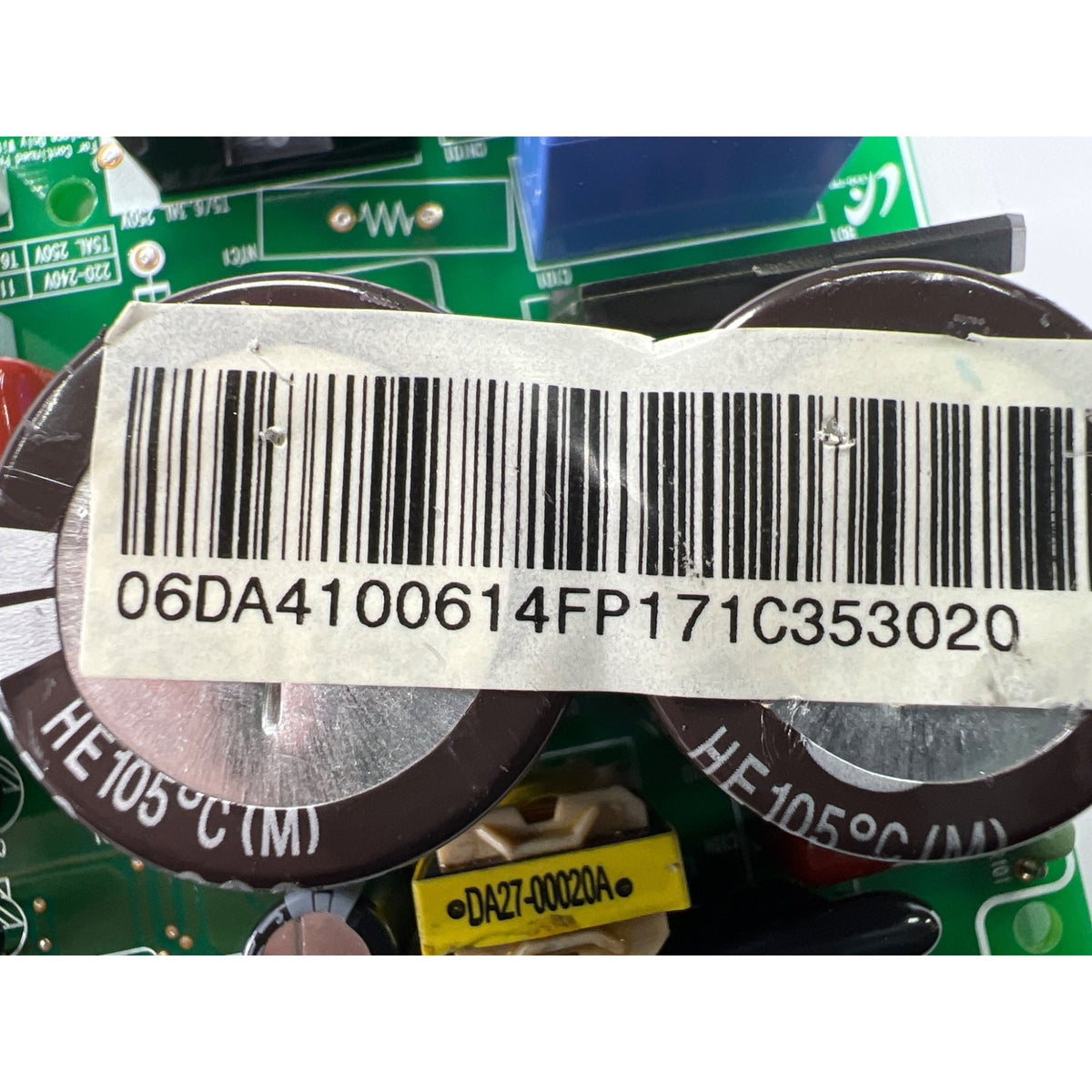 DA41-00614F Samsung Refrigerator Main Control Board Part Number Sticker - Appliance Pro USA
