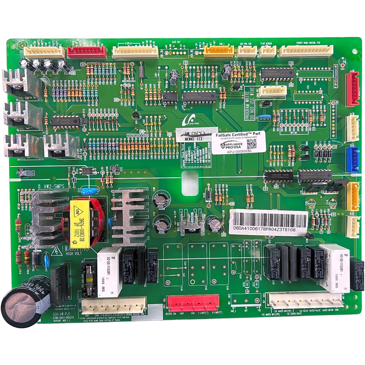 DA41-00617B Samsung Refrigerator Main Control Board - Genuine OEM FailSafe Certified Reconditioned