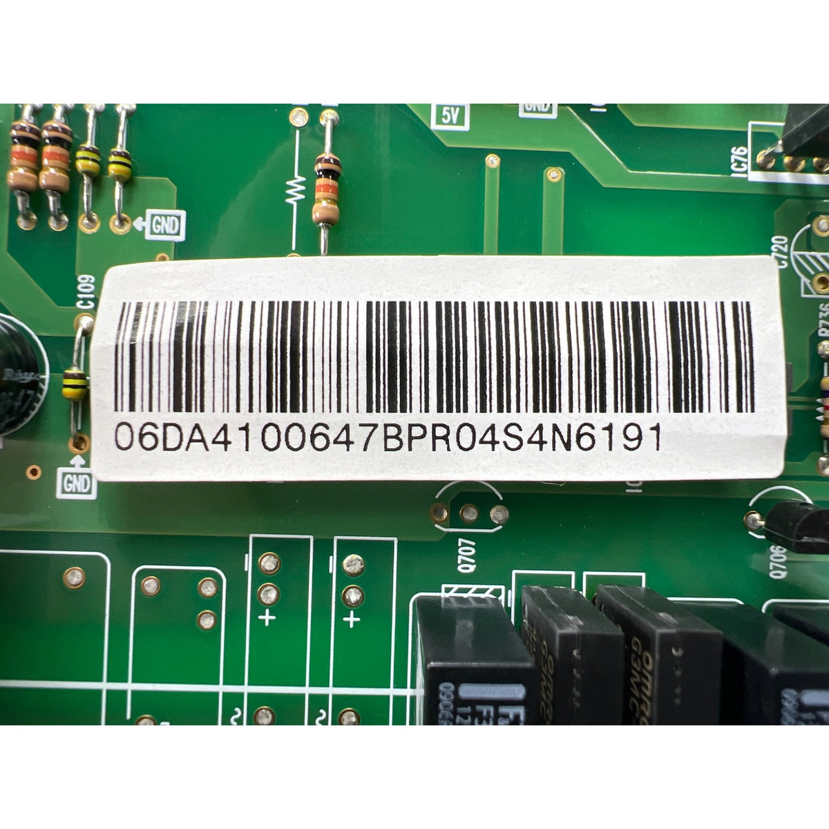DA41-00647B Samsung Refrigerator Main Control Board Part Number Sticker - Appliance Pro USA