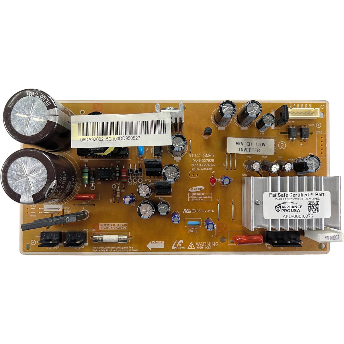 DA92-00215C Samsung Refrigerator Main Control Board - Genuine OEM FailSafe Certified Reconditioned