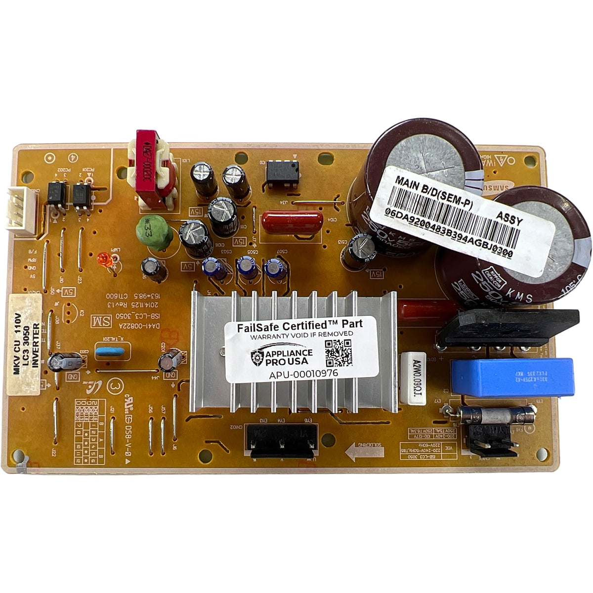 DA92-00483B Samsung Refrigerator Main Control Board - Genuine OEM FailSafe Certified Reconditioned