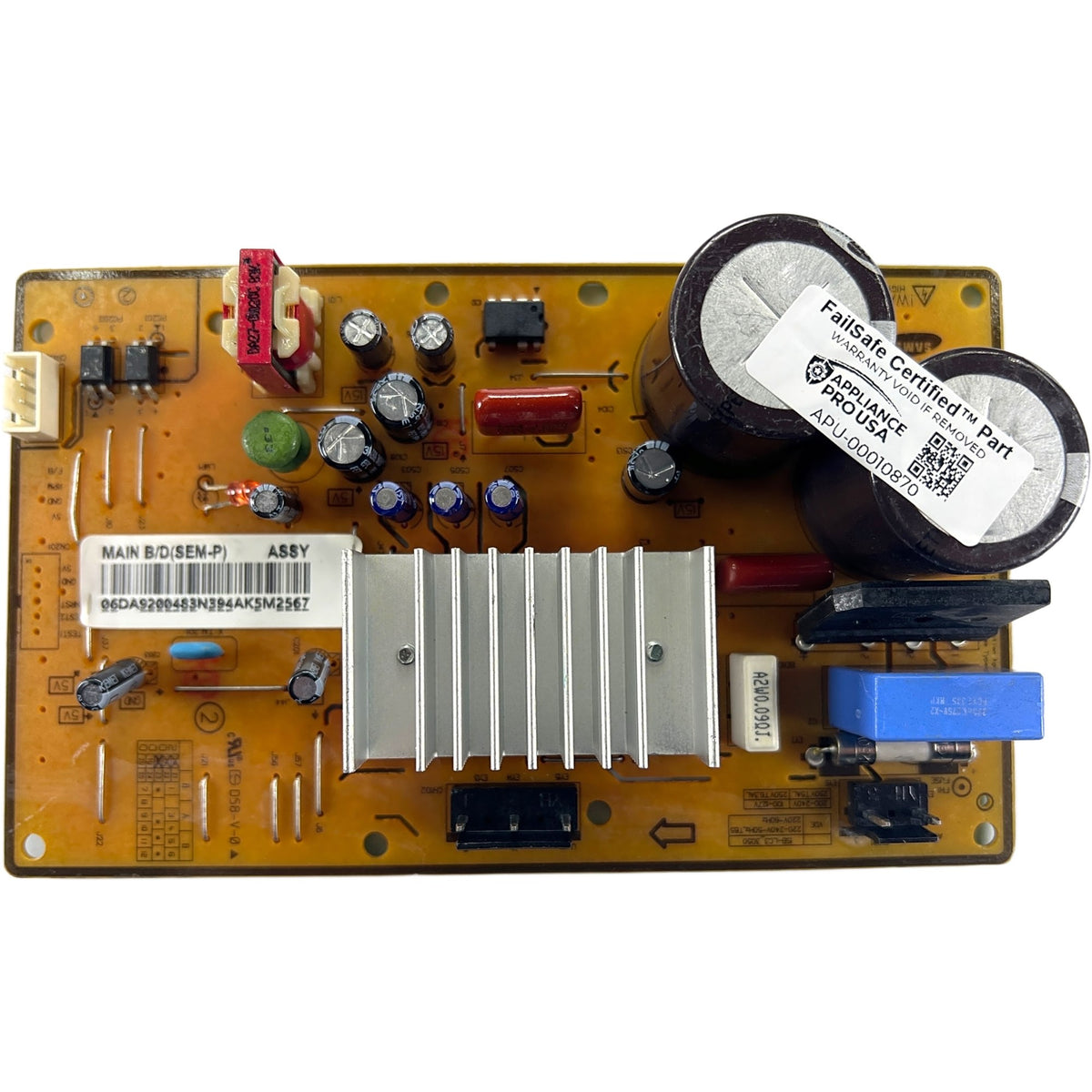 DA92-00483N Samsung Refrigerator Main Control Board - Genuine OEM FailSafe Certified Reconditioned