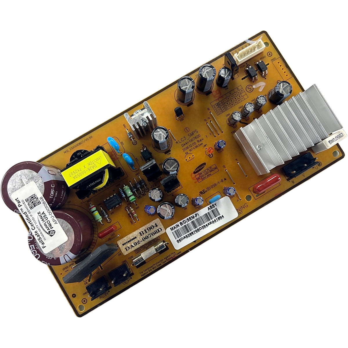 Samsung Refrigerator Main Control Board - Part Number DA92-00768D - Appliance Pro USA