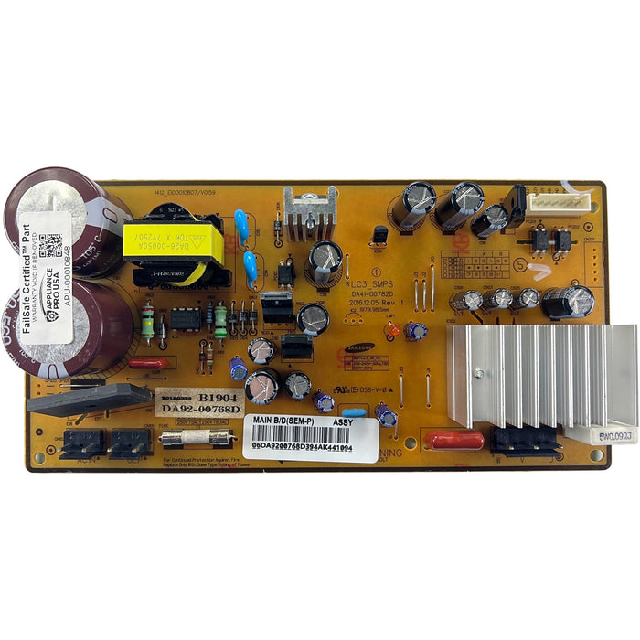DA92-00768D Samsung Refrigerator Inverter Board Replacement — FailSafe Certified — Appliance Pro USA — image 1