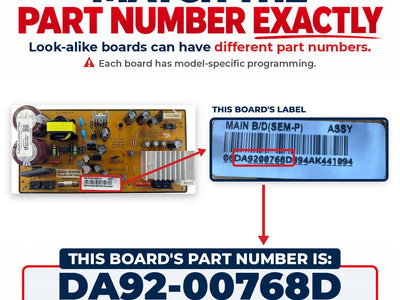 DA92-00768D Samsung Refrigerator Inverter Board Replacement — alternate view