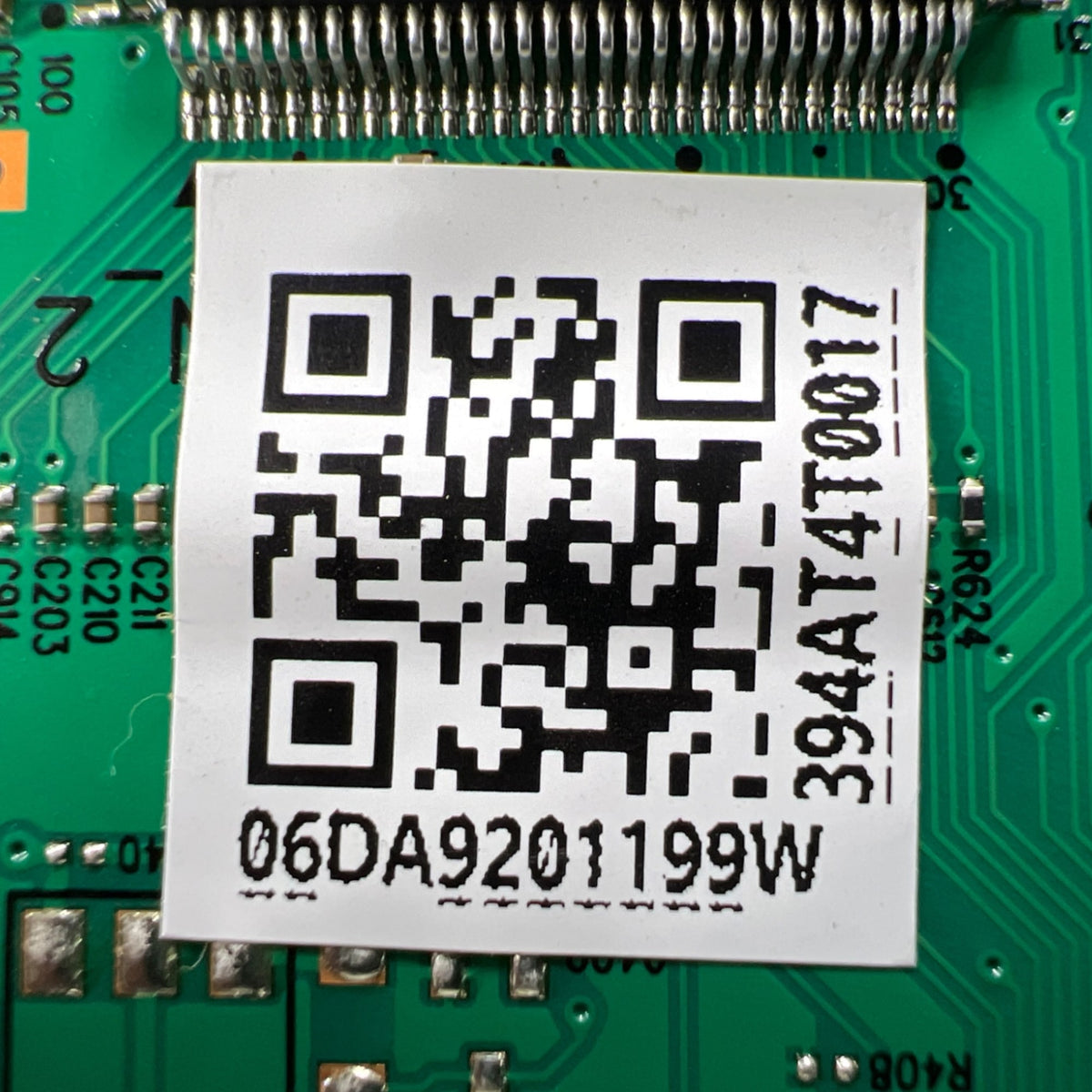 DA92-01199W Samsung Refrigerator Main Control Board Part Number Sticker - Appliance Pro USA