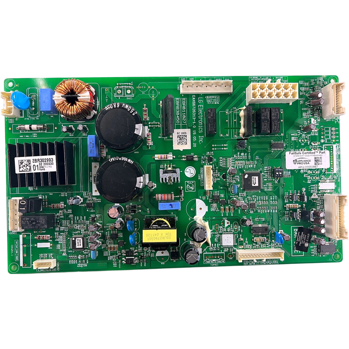 EBR30299301 LG Refrigerator Main Control Board - Genuine OEM FailSafe Certified Reconditioned